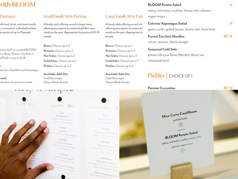 Bloom Menu