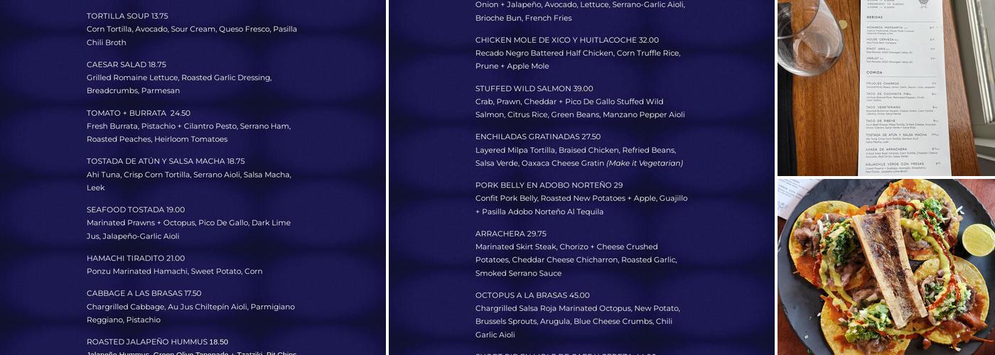 Monarca Menu