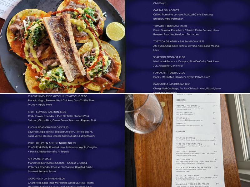 Monarca Menu