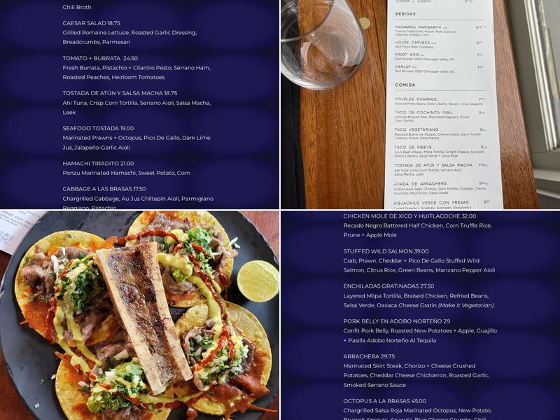 Monarca Menu