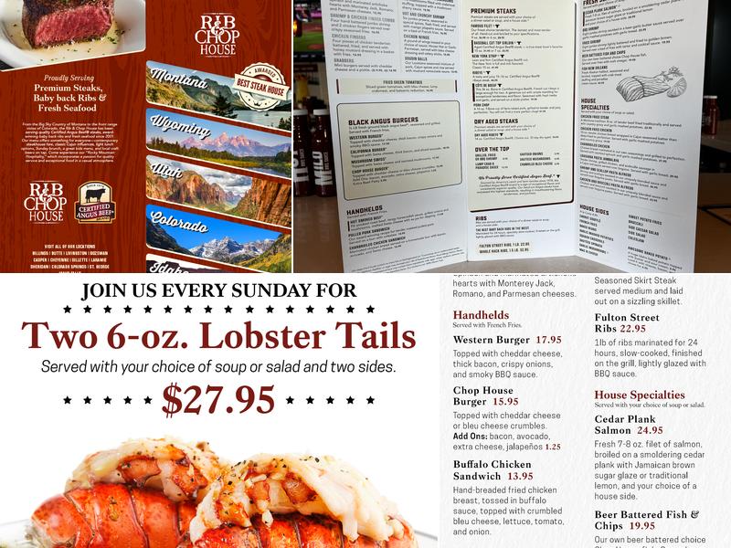 Idaho's Rib & Chop House - Idaho Falls Menu