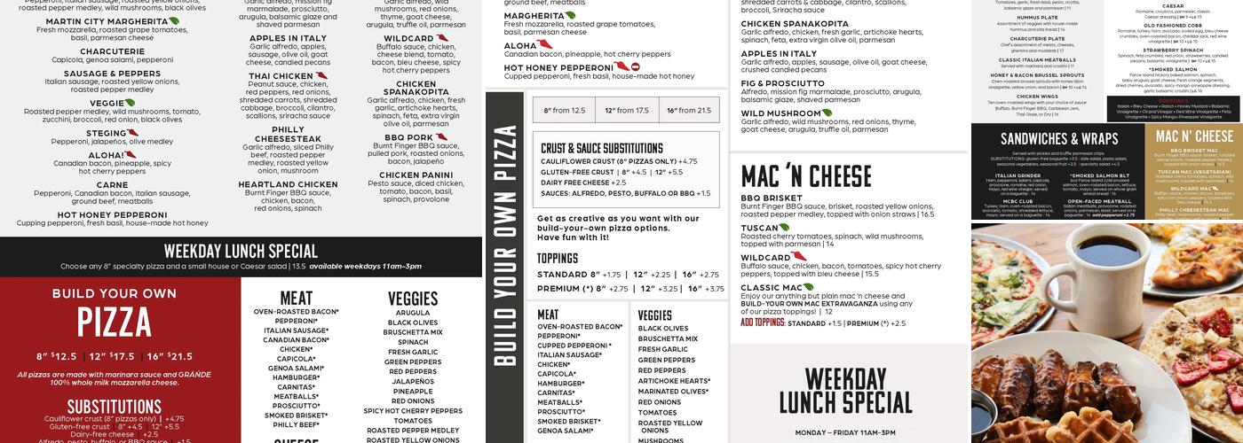 Station 7 Pizza & Taproom Menu