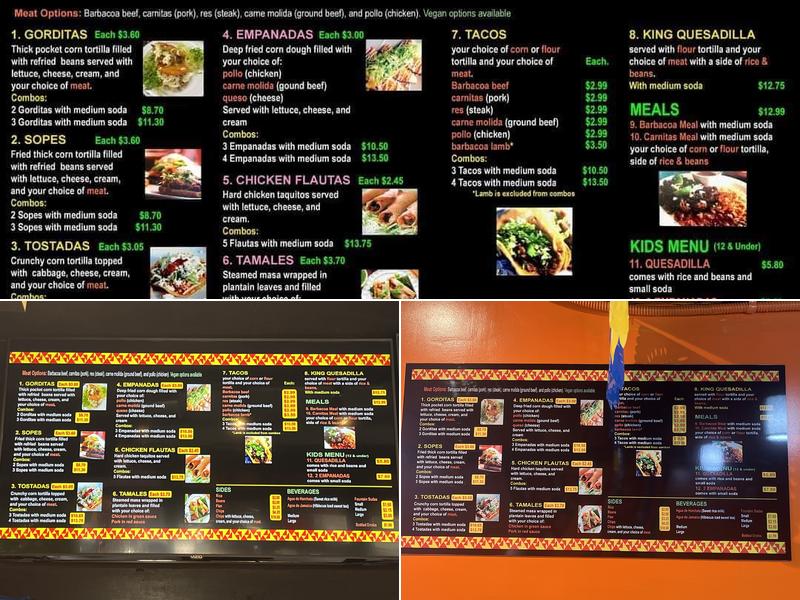 Lupitas Authentic Mexican Food Menu