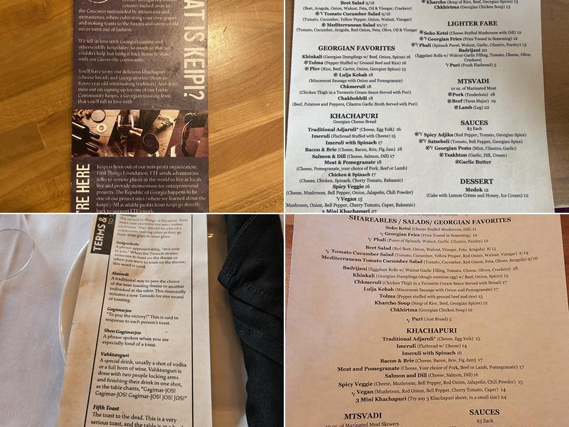 Keipi Restaurant Menu