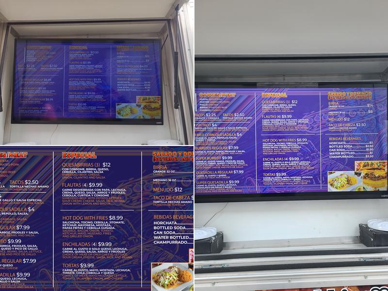 Tacos Guadalajara 831 Menu