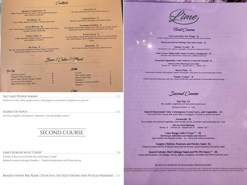 Lime Menu