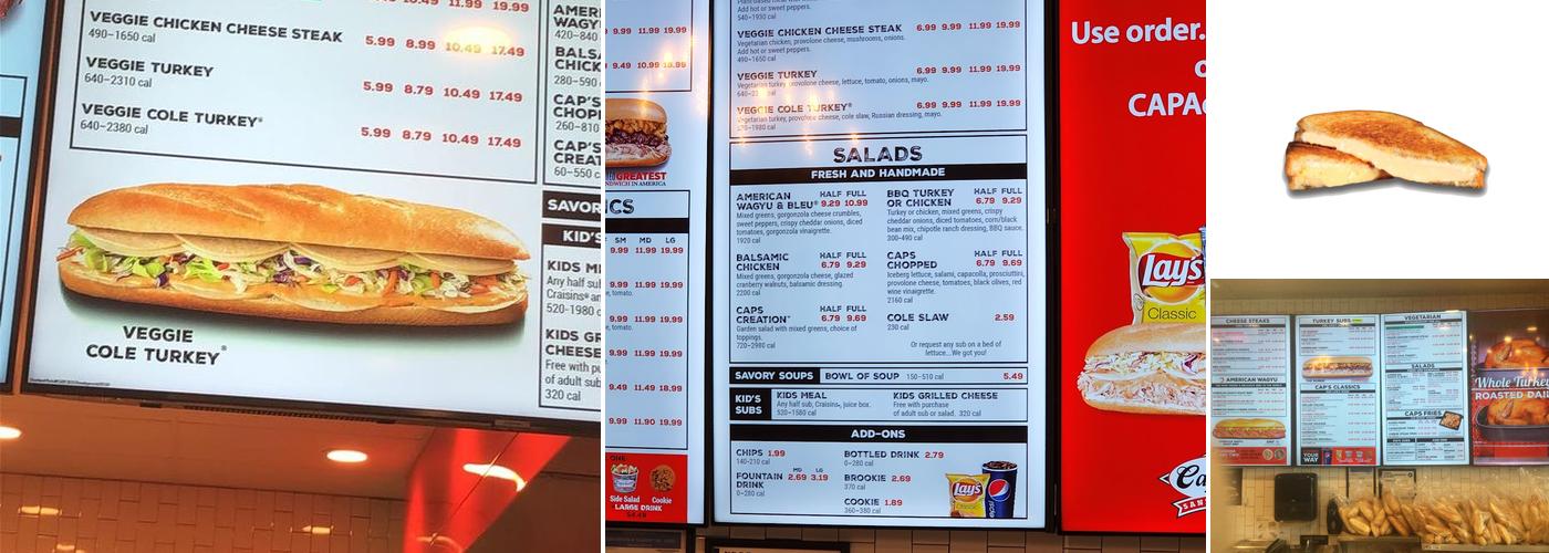 Capriotti's Sandwich Shop Menu