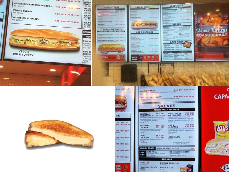 Capriotti's Sandwich Shop Menu