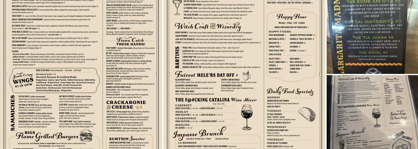 Eagle’s Point Bar & Grill Menu