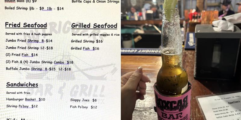 Outrigger's Bar & Grill Menu