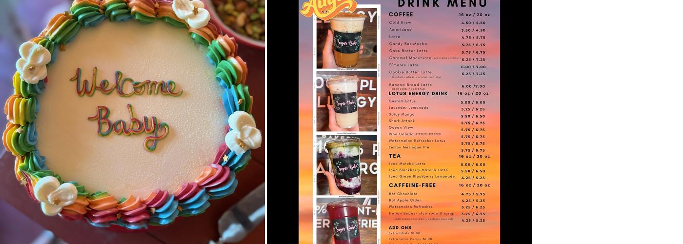 Sugar Babe Bakery Menu