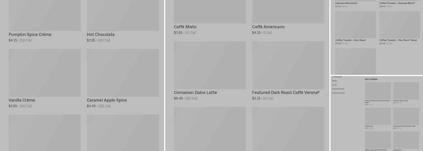 Starbucks Menu