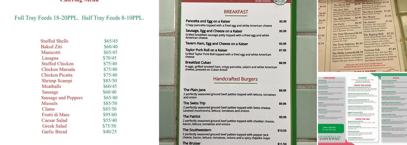 Goodfellas Italian Kitchen and Subs Menu
