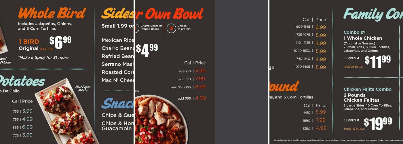 Flaming Bird By H-E-B Menu