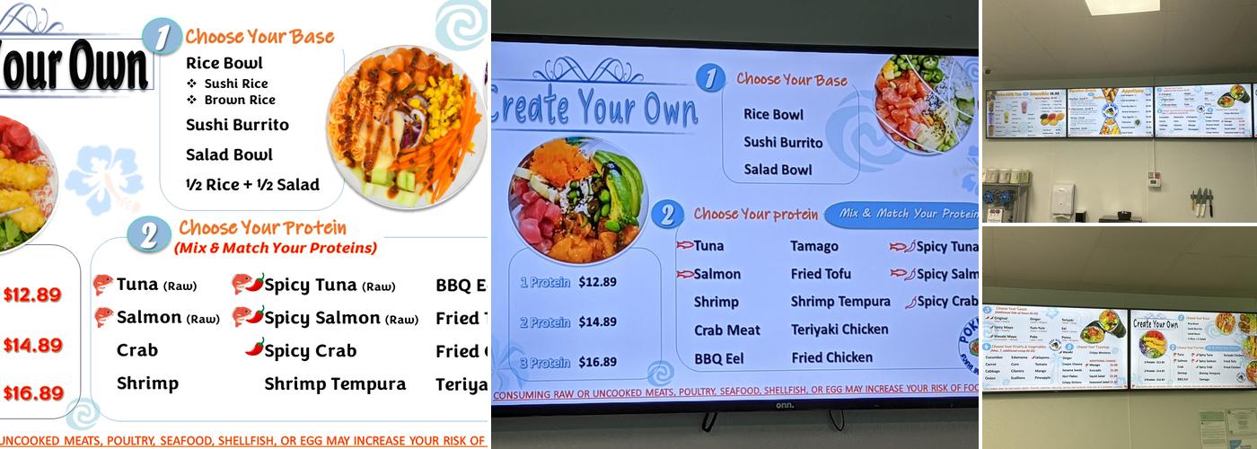 Poke Bowl Sushi Burrito & Boba Menu