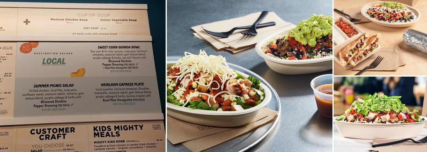 Chipotle Mexican Grill Menu