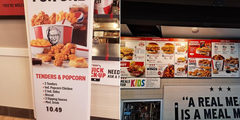 KFC Menu