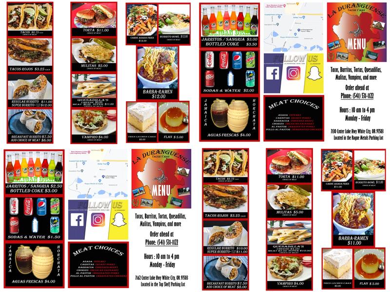 La Duranguense Tacos Y Mas Menu