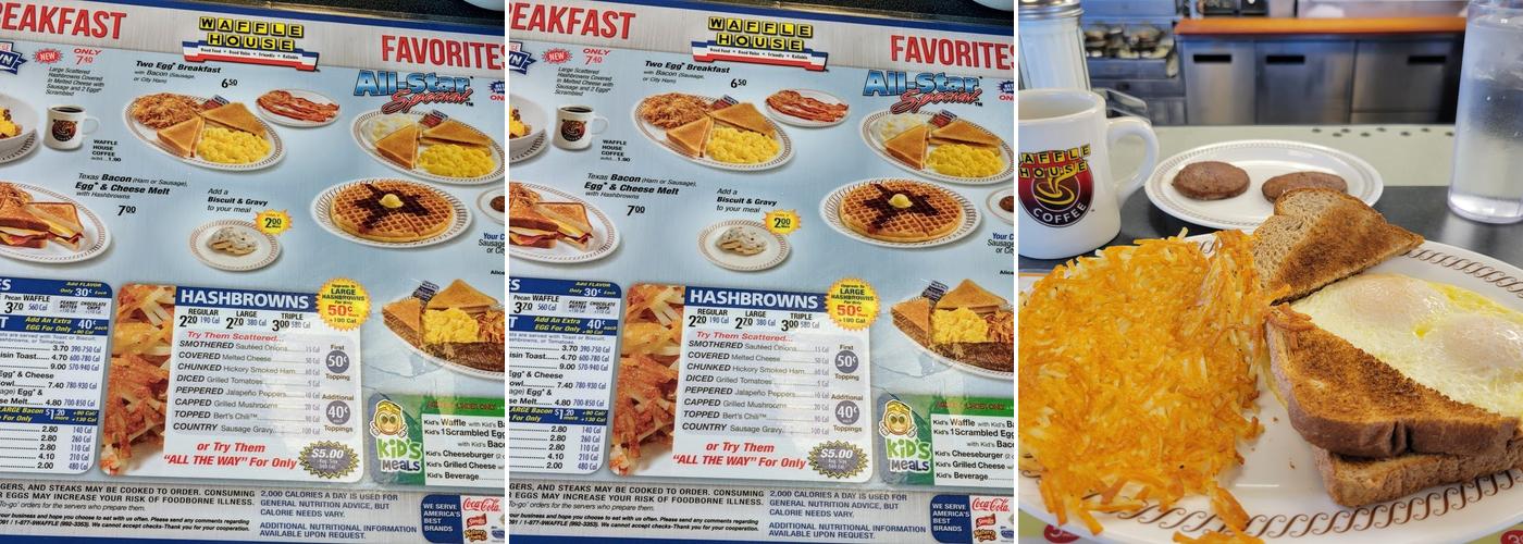 Waffle House Menu