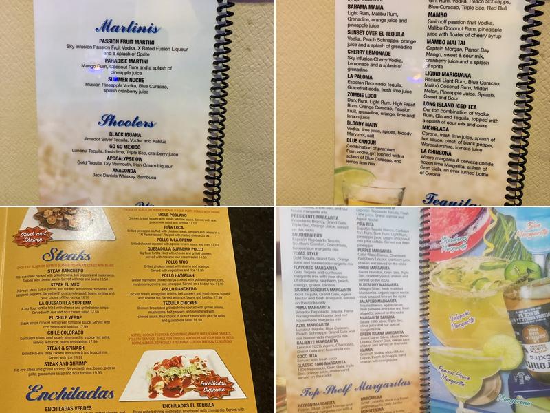 El Tequila Menu