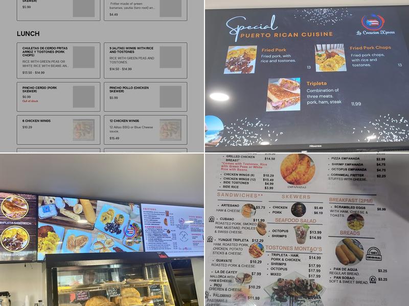 La Creación Express - Wesley Chapel, FL Menu