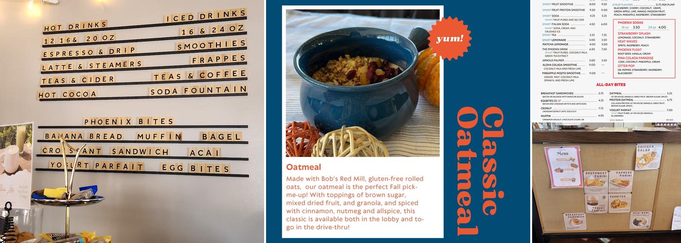 Phoenix House Menu