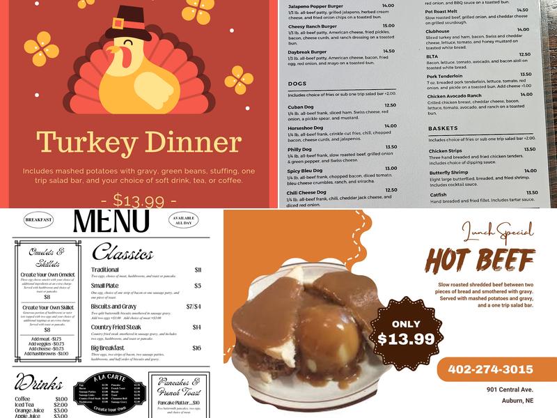 Korner Kitchen Menu