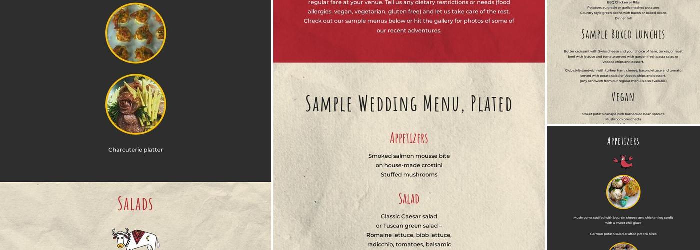 The Wandering Chef Menu