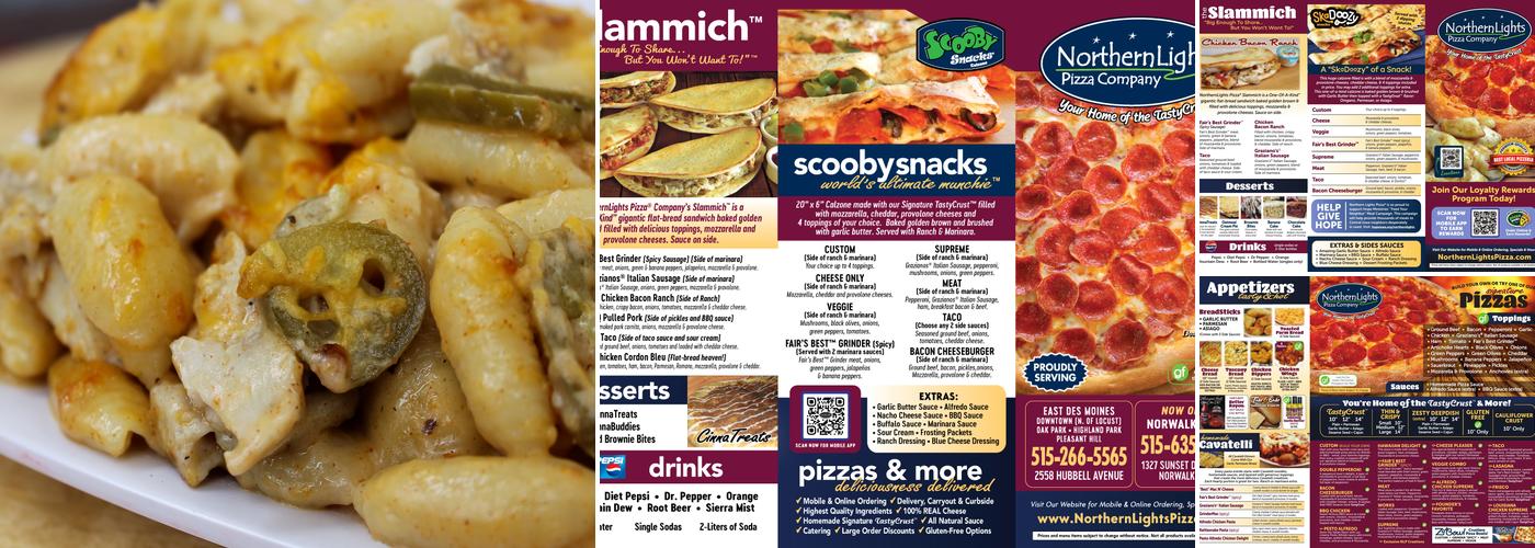 Northern Lights Pizza (116) Menu