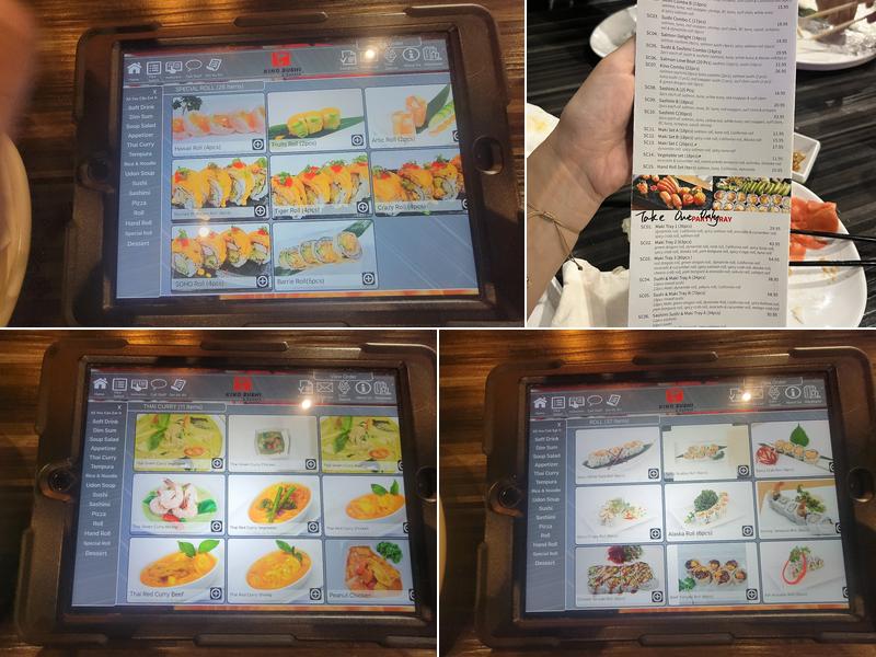 Kino sushi Japanese restaurant Menu