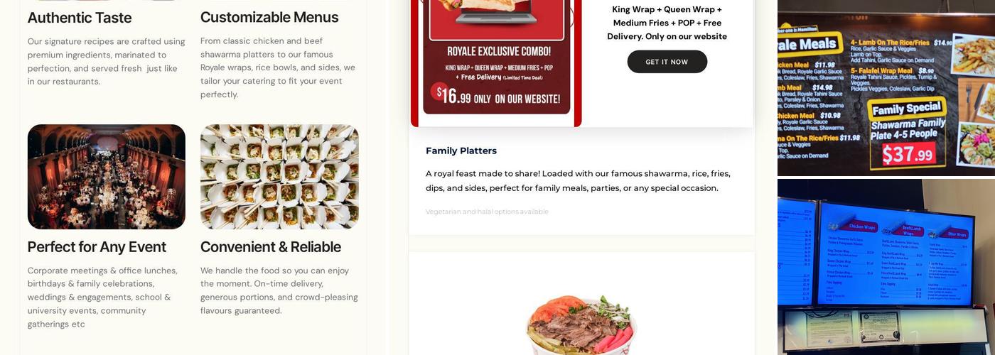 Shawarma Royale Menu