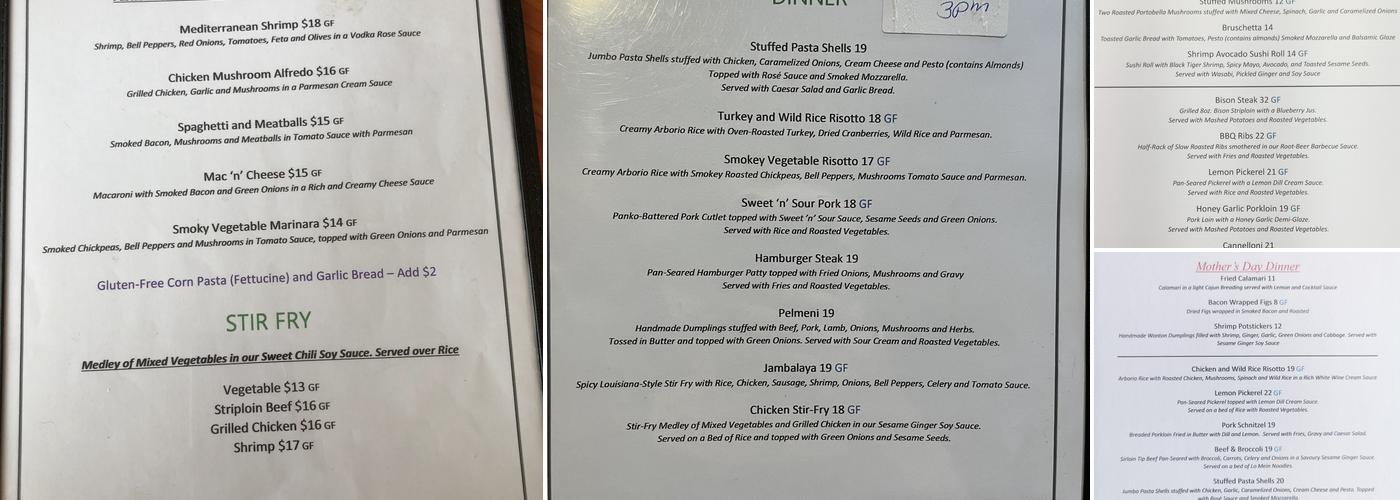 Rustie's Family Restaurant Menu