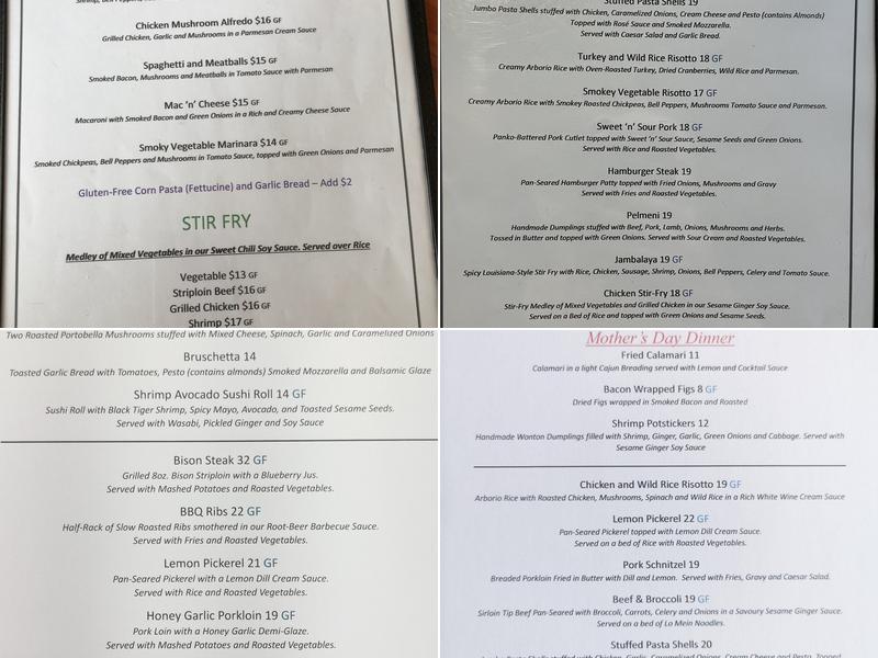 Rustie's Family Restaurant Menu