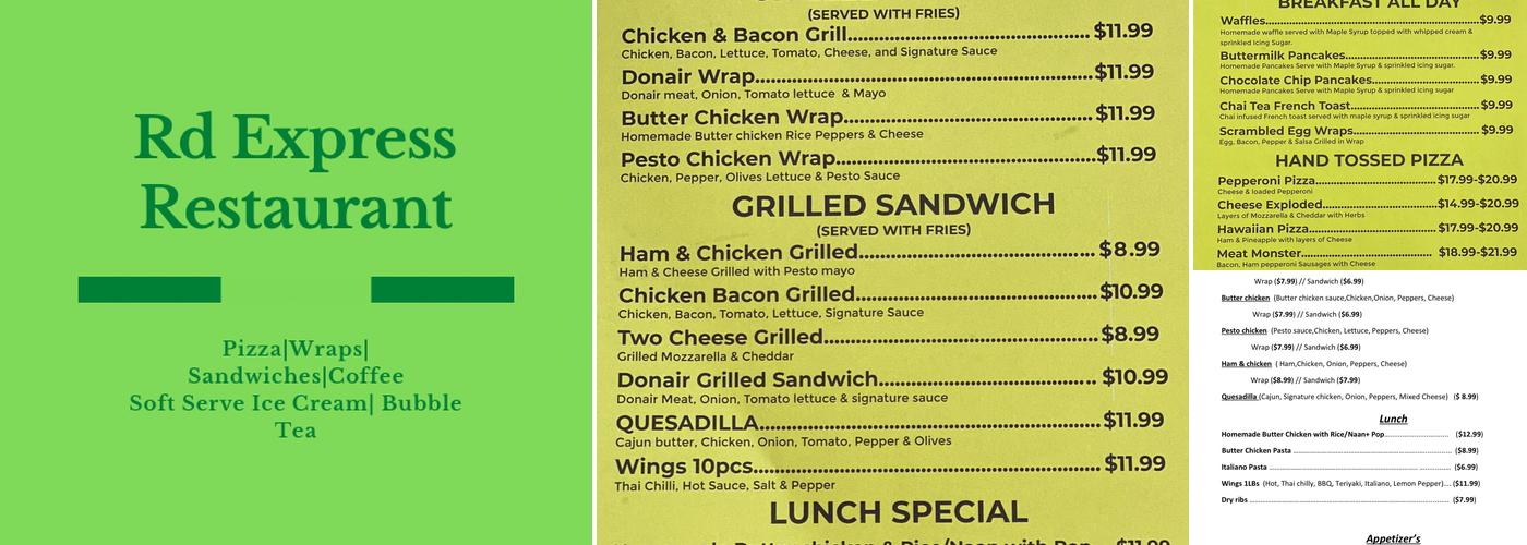 Rd express restaurant Menu