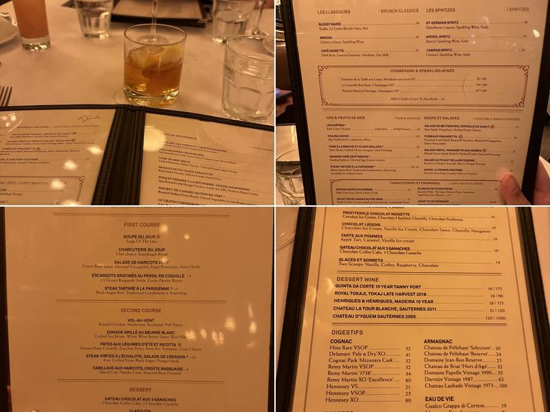 Le Gratin Menu