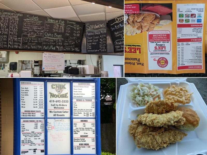 Lee's Famous Recipe Chicken Menu