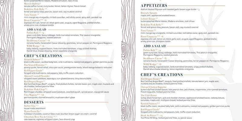 Fauna Menu