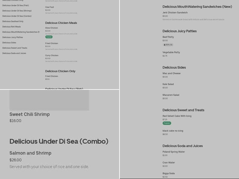 Eats Delicious Bakery & Restaurant Menu