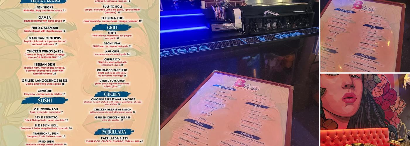 BLESS BAR & KITCHEN Menu