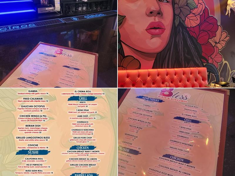 BLESS BAR & KITCHEN Menu