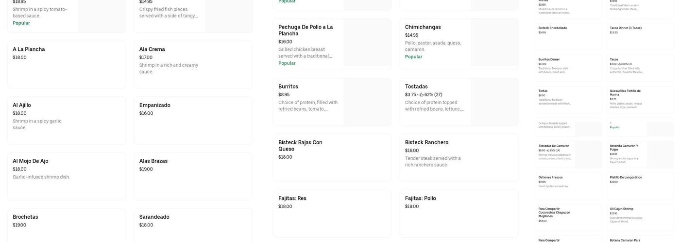El Atoron Menu