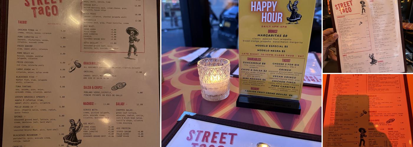 Street Taco To Go Menu