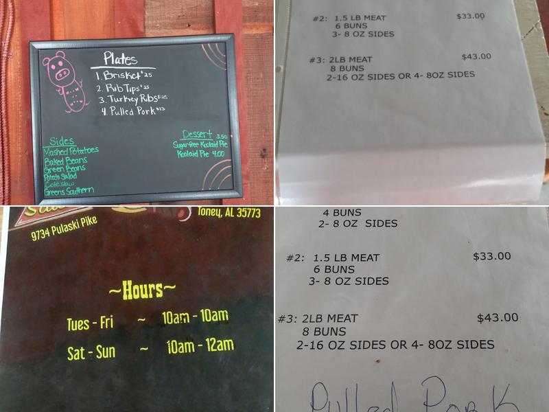 Big Stacks Pit Stop LLC Menu