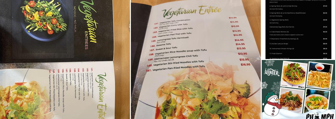 Pho MPH- Georgetown Menu