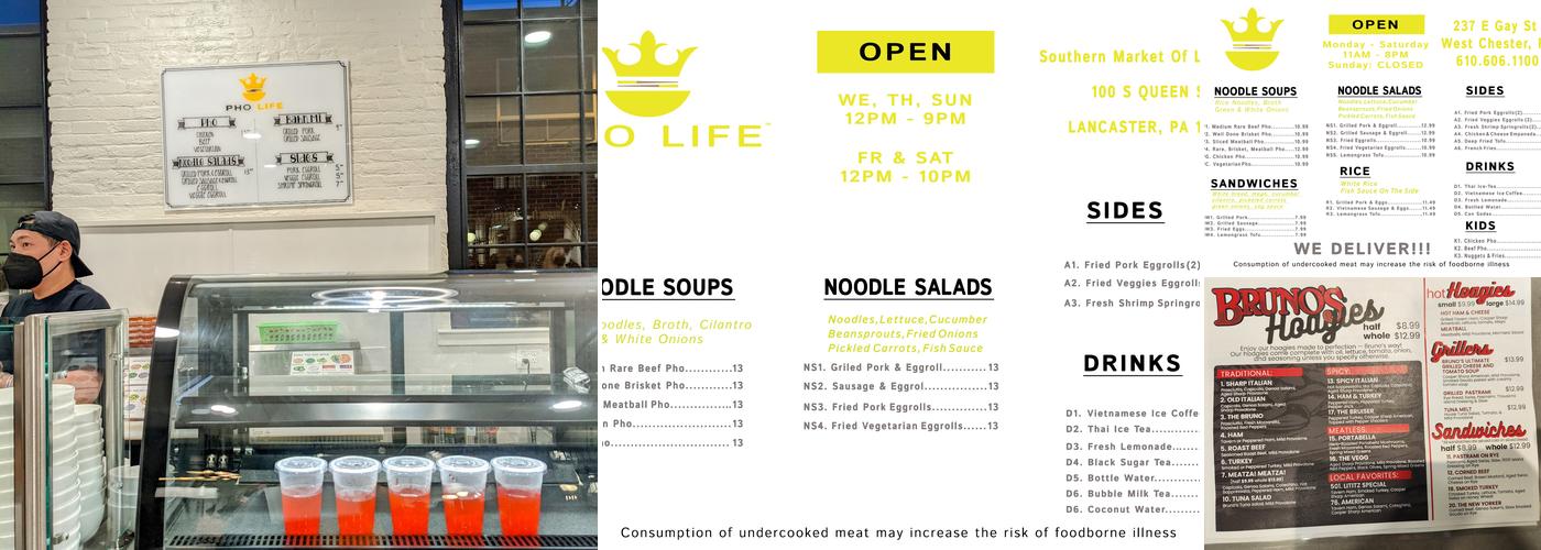 Noodle King SML Menu