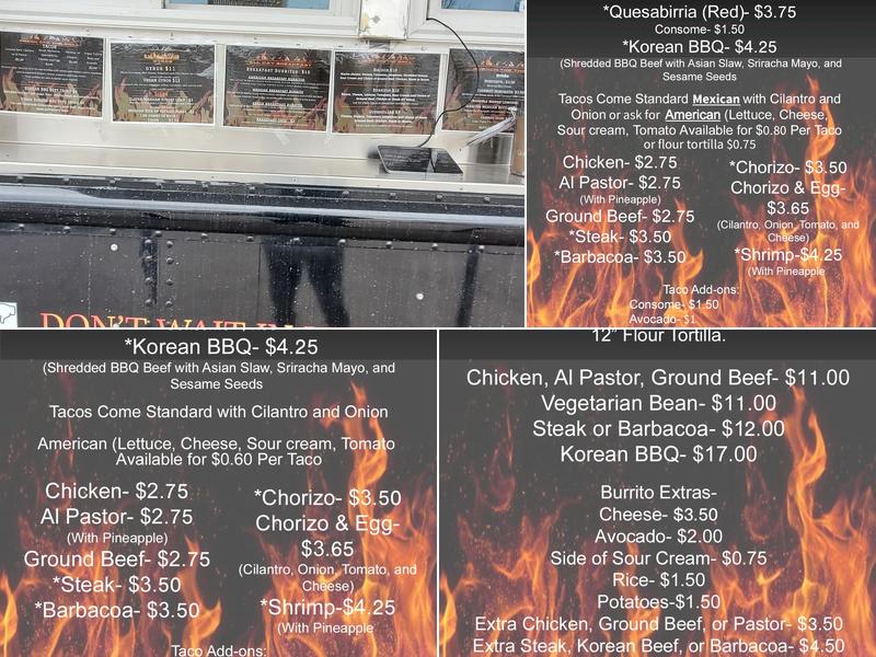 Phoenix Mobile Grill Menu