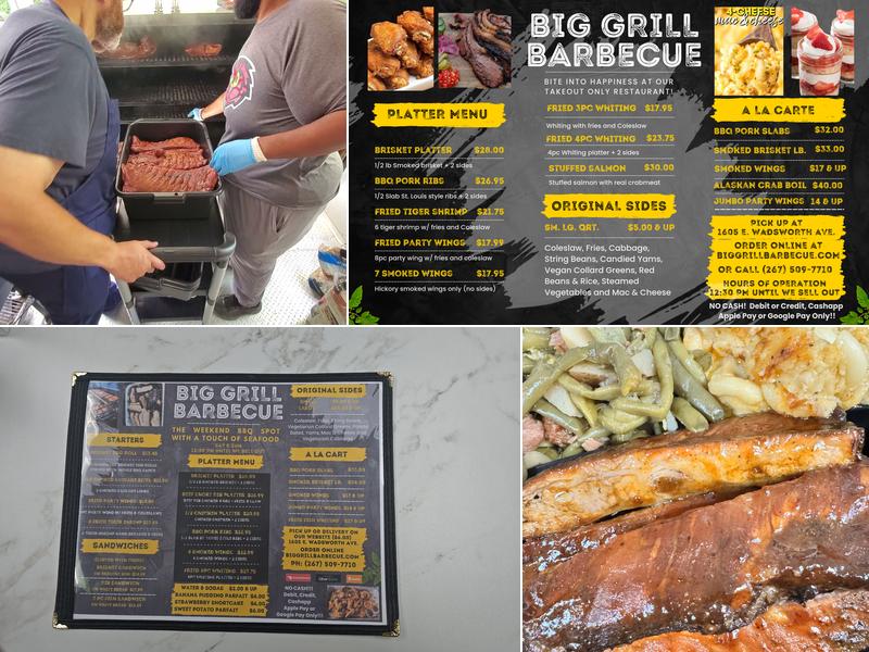 Big Grill Barbecue Company Menu