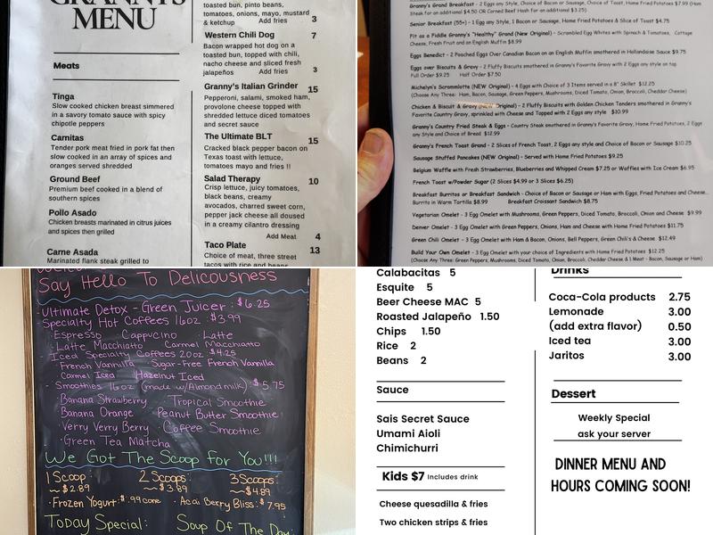 Dark Side Diner Menu