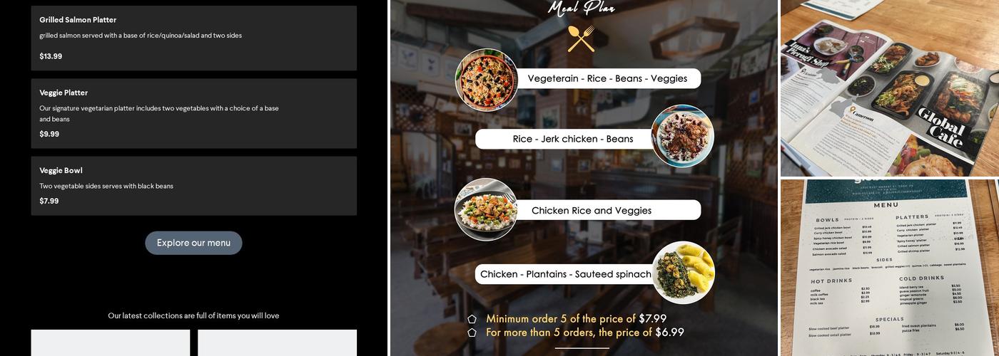 Global Cafe Menu
