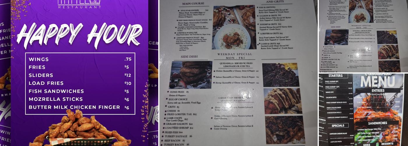 Limitless Restaurant Menu